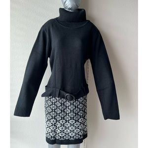 NWT- Venus Belted Sweater Dress, Size 1X.